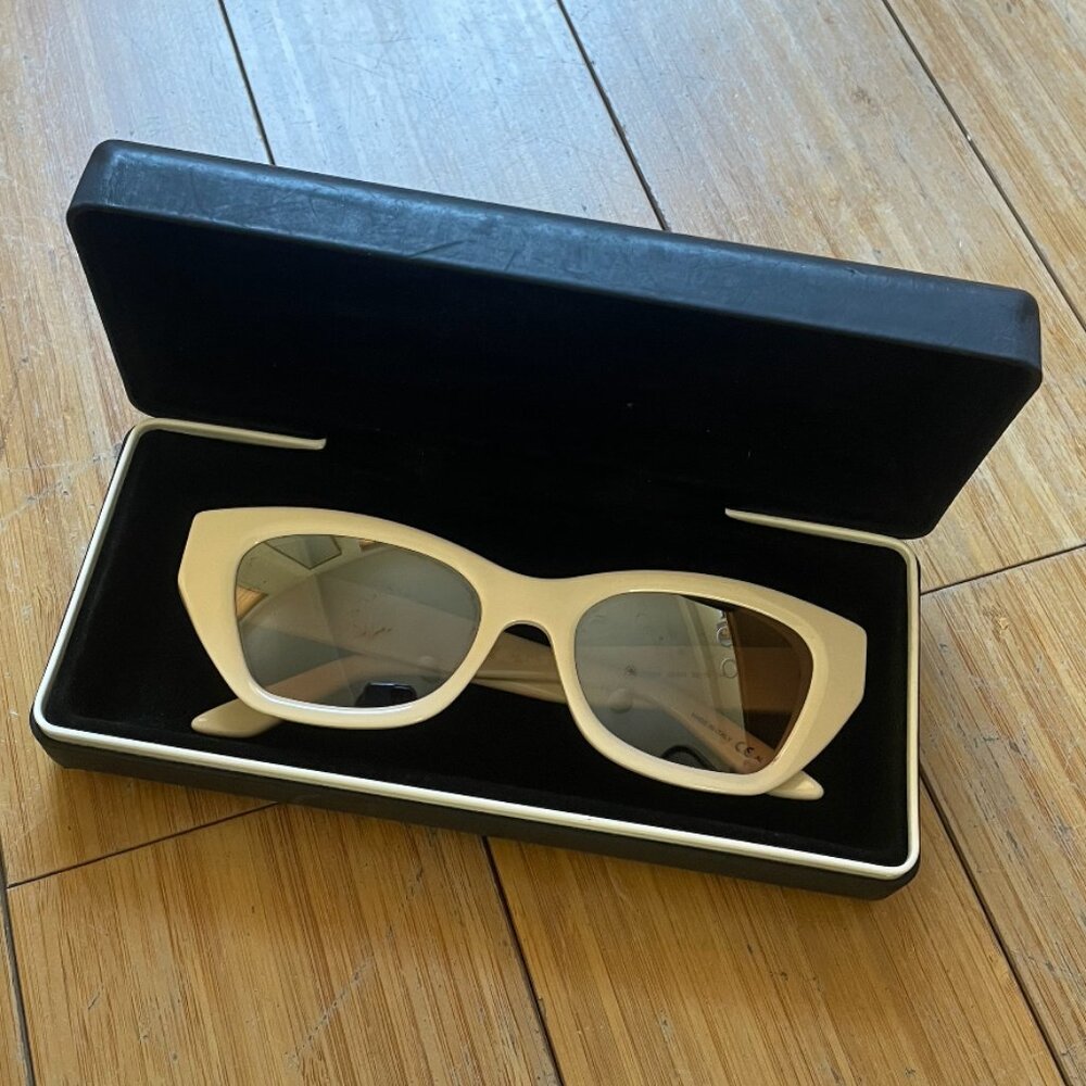 GIVENCHY White Cat Eye Sunglasses
